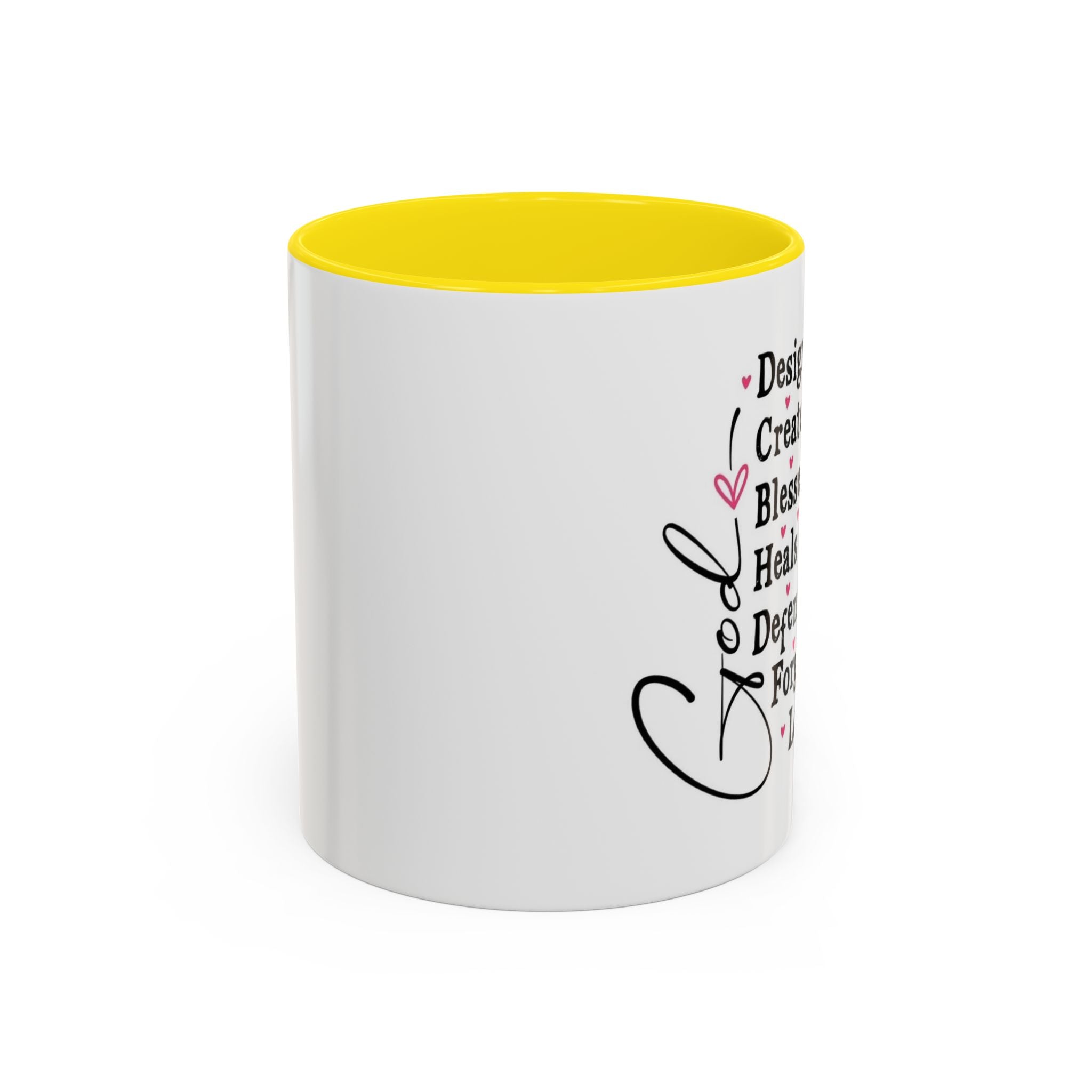 Copy of Coffee Mug — "God Designed Me, Created Me, Loves Me" Faith Prayer Accent Mug (11/15 oz)