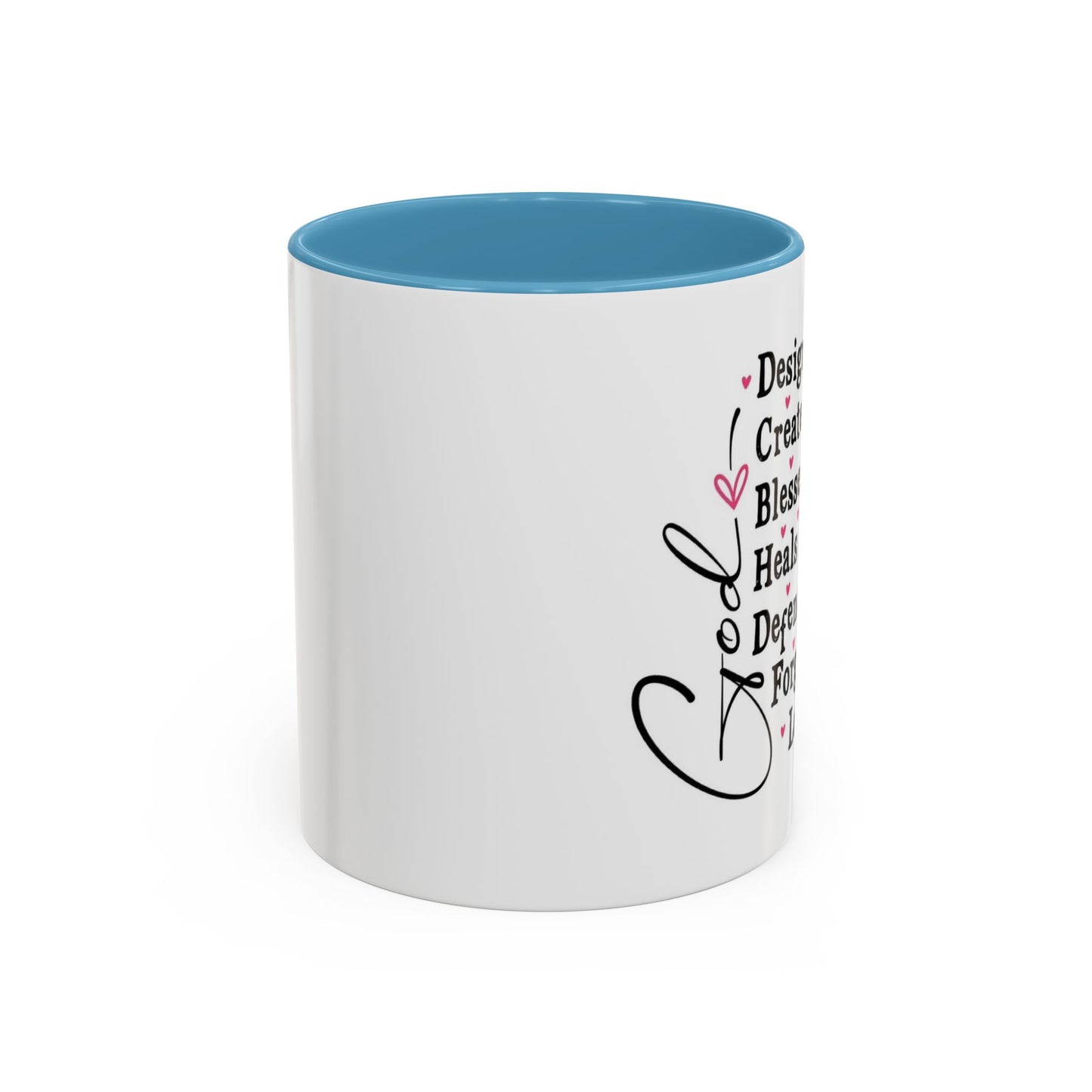 Copy of Coffee Mug — "God Designed Me, Created Me, Loves Me" Faith Prayer Accent Mug (11/15 oz)