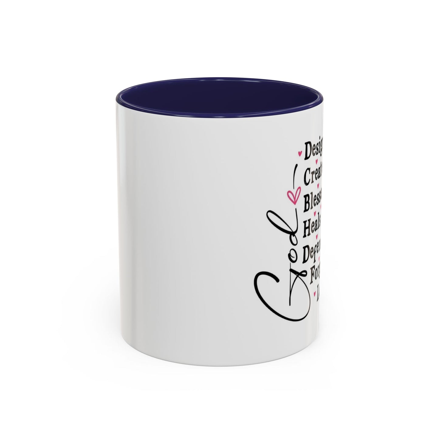 Copy of Coffee Mug — "God Designed Me, Created Me, Loves Me" Faith Prayer Accent Mug (11/15 oz)
