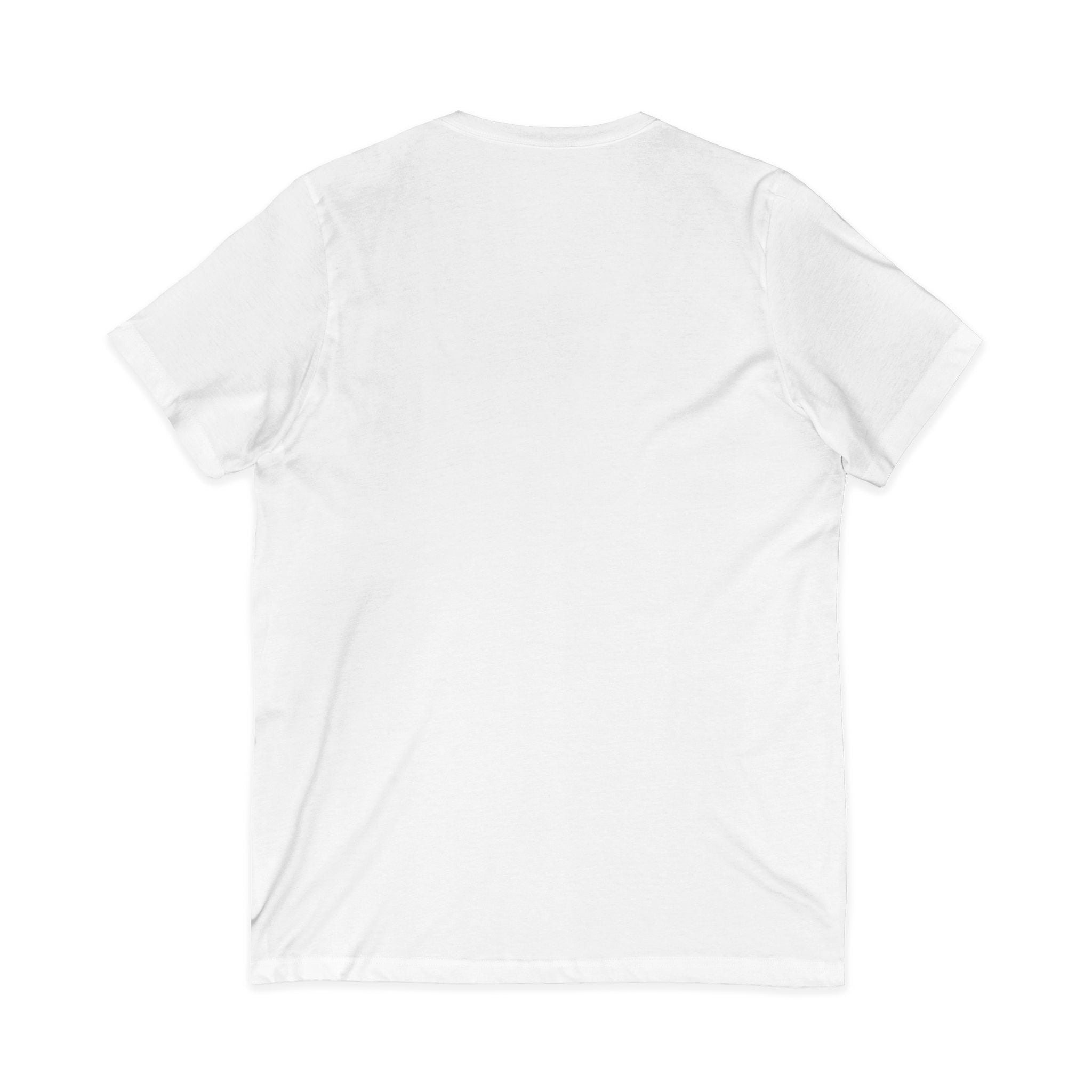 Sunflower Psalm V-Neck Tee — "I am supported, I am loved" Christian Inspiration Shirt