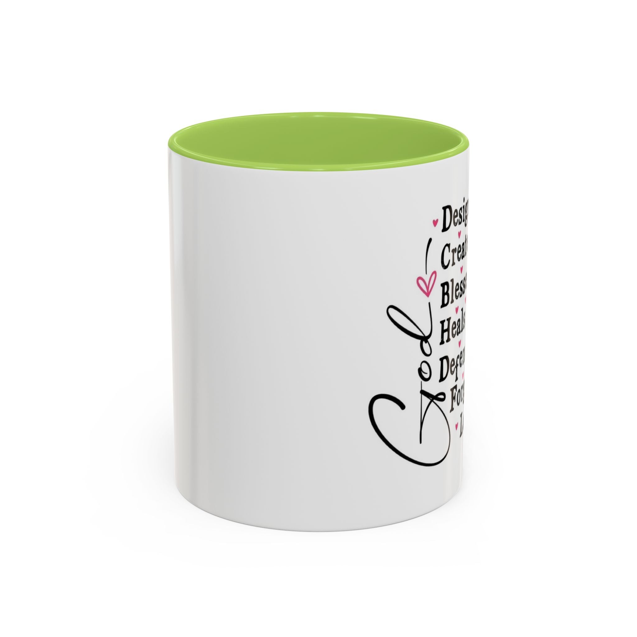 Copy of Coffee Mug — "God Designed Me, Created Me, Loves Me" Faith Prayer Accent Mug (11/15 oz)