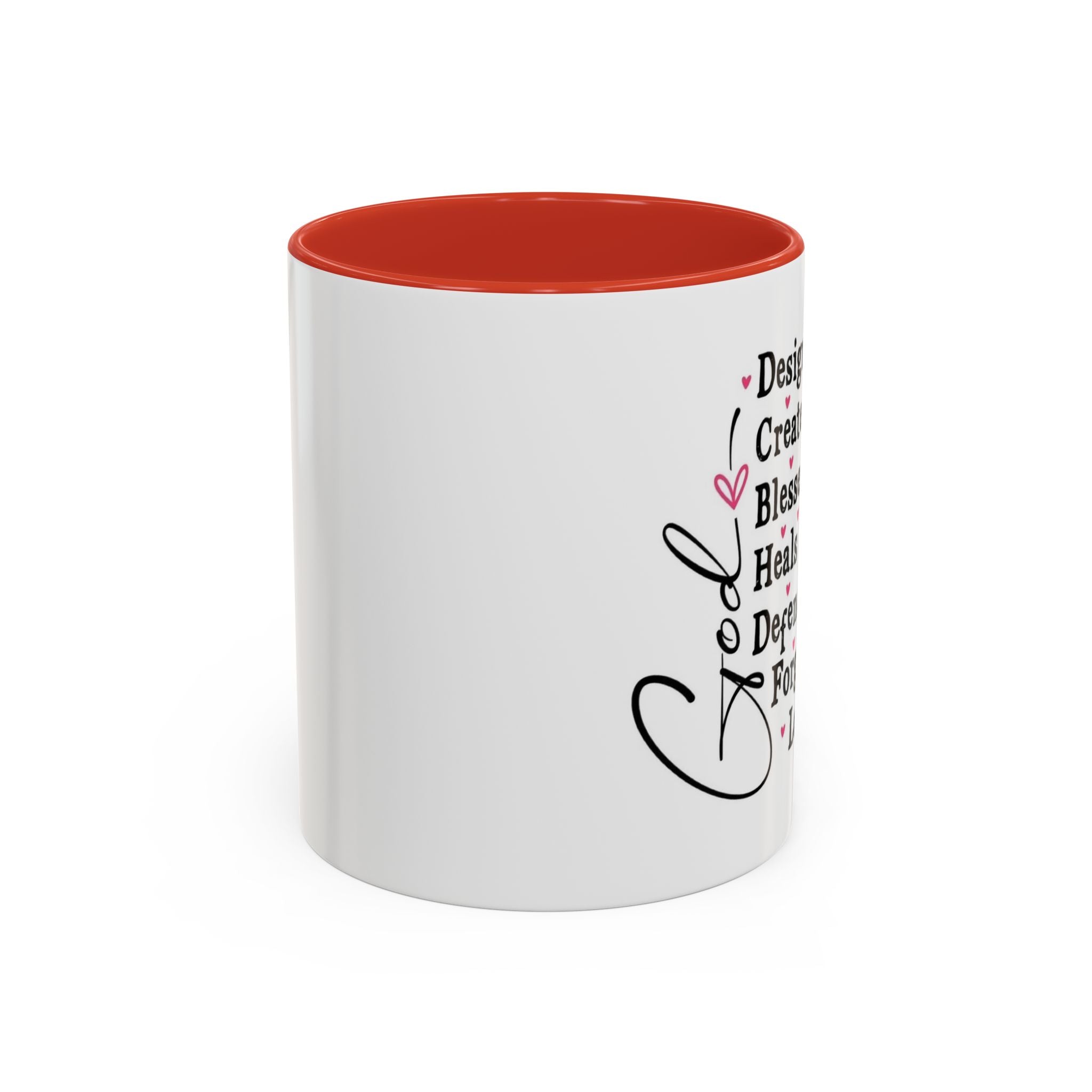 Copy of Coffee Mug — "God Designed Me, Created Me, Loves Me" Faith Prayer Accent Mug (11/15 oz)