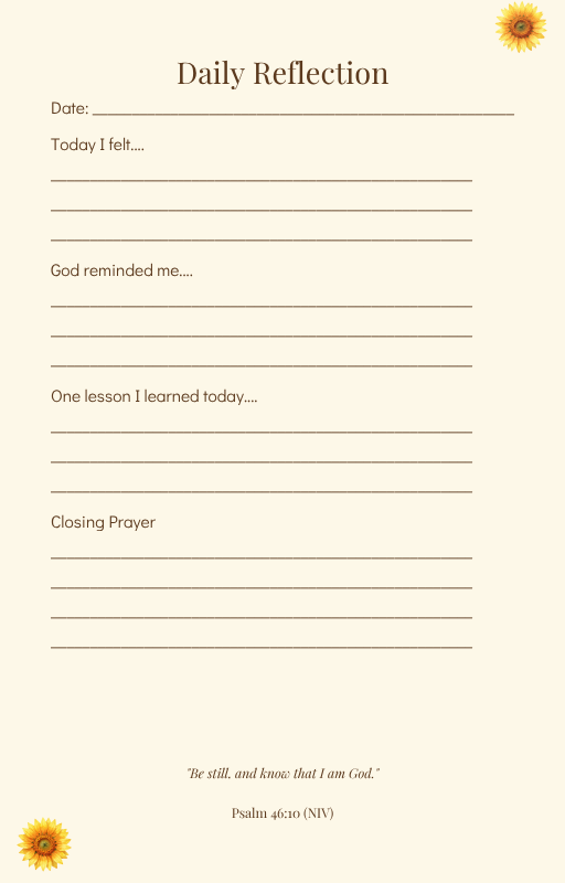 Faith in Bloom l Christian Prayer Journal(Digital Download)