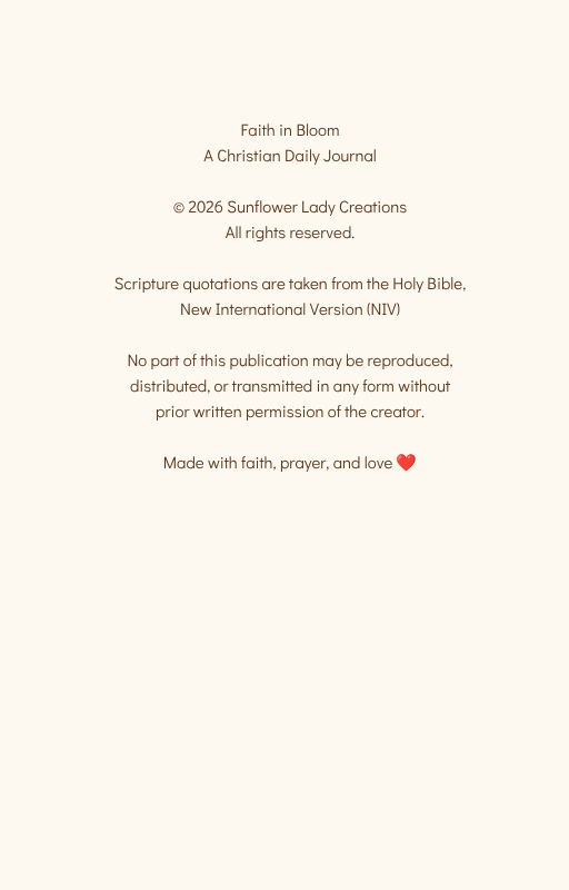 Faith in Bloom l Christian Prayer Journal(Digital Download)